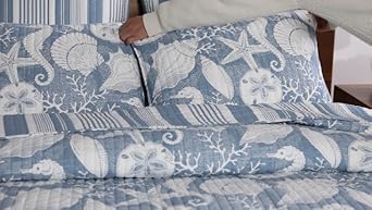 Amazon.com: Levtex Home - Stillwater Denim - Euro Sham Set